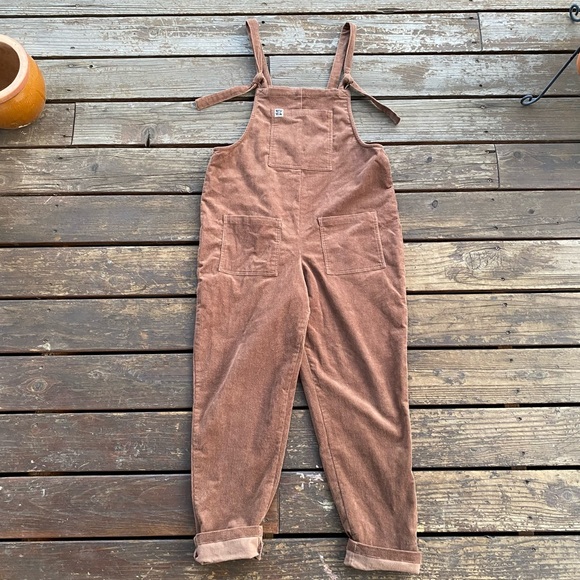 Lucy & yak brown corduroy dungarees overalls - Picture 4 of 9